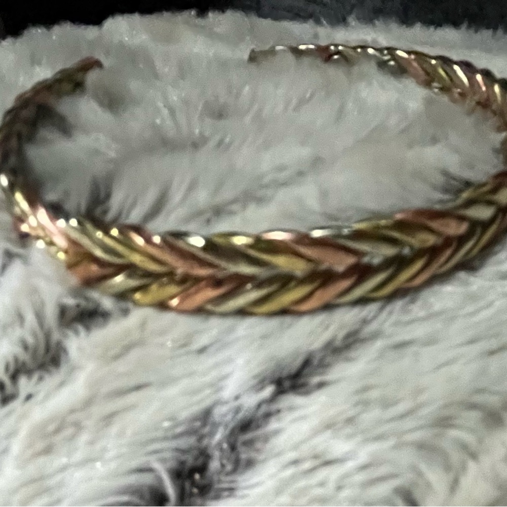 Copper Braided Magnetic Bracelet
